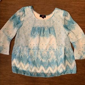 Girls formal blue long sleeve